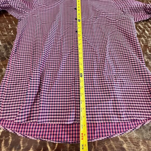 Eton Dress Shirt Mens 18 46 (2XL) Contemporary Fit Multicolor Check Casual - Picture 4 of 11